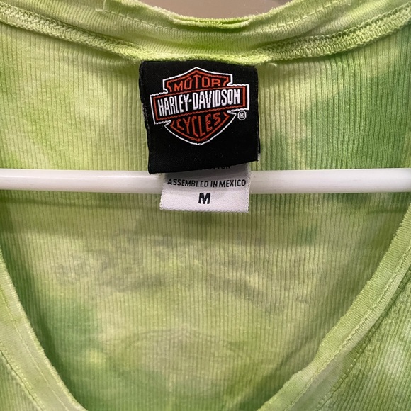 Harley-Davidson Green Tie-Dye Tank Top - Picture 3 of 6